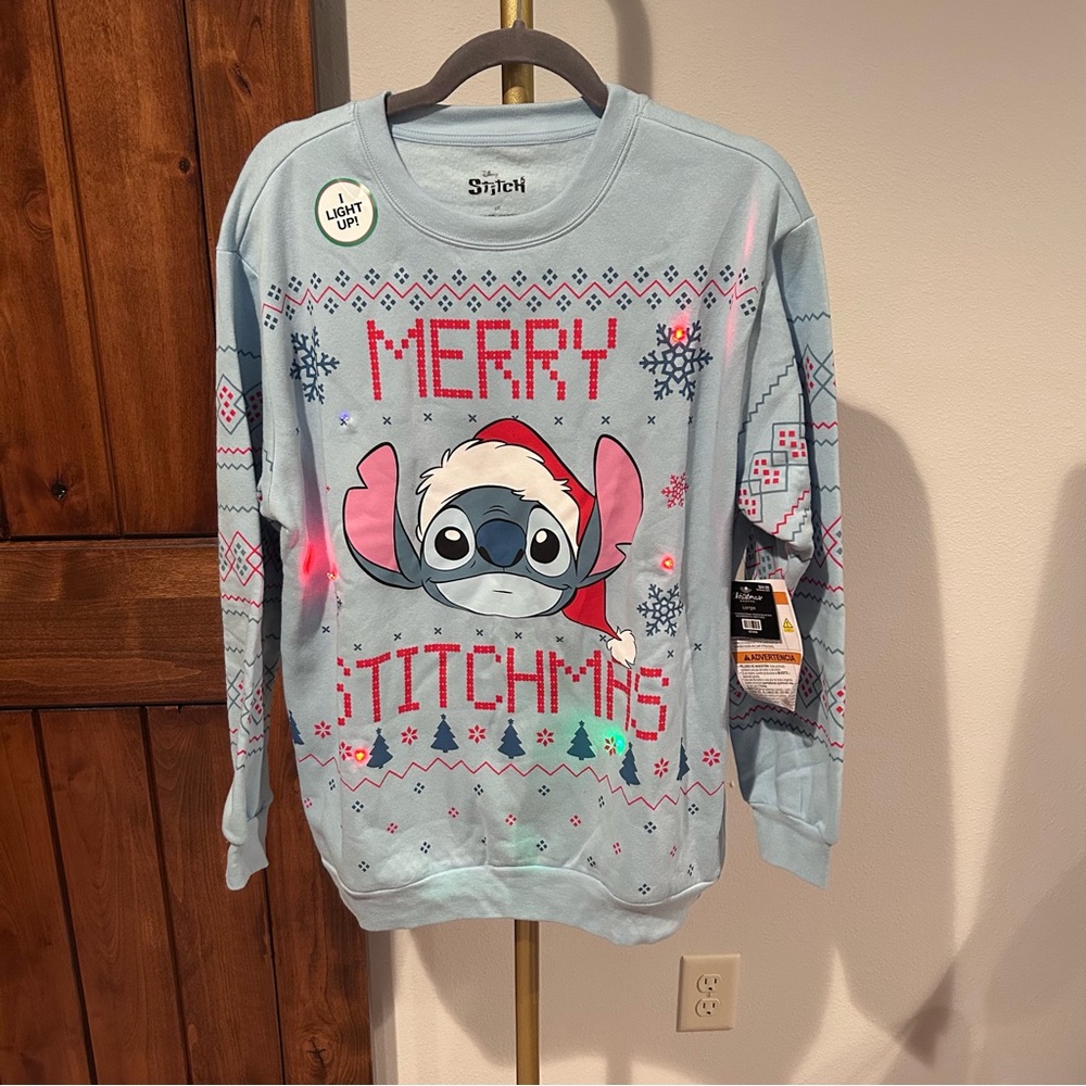 Disney Stitch Light-Up Holiday Sweatshirt